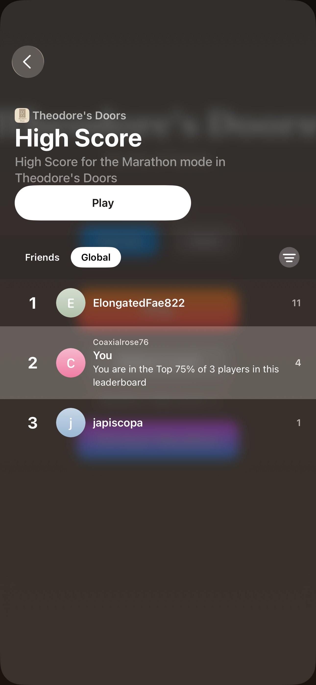 High Score Leaderboard